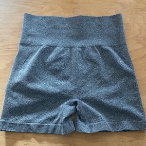 Gray Women's High-Waisted Shorts